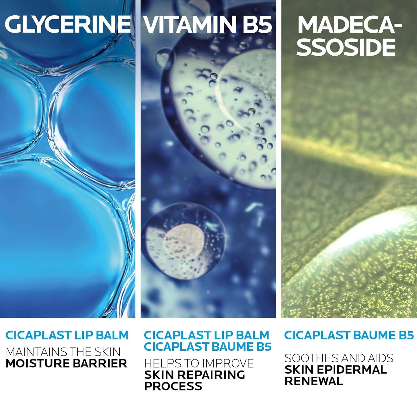 理肤泉 Cicaplast Baume B5 干性肌肤修复多用途润唇膏，含润唇膏套装，适用于婴儿、儿童、青少年和成人。适用于敏感肌肤，无香型