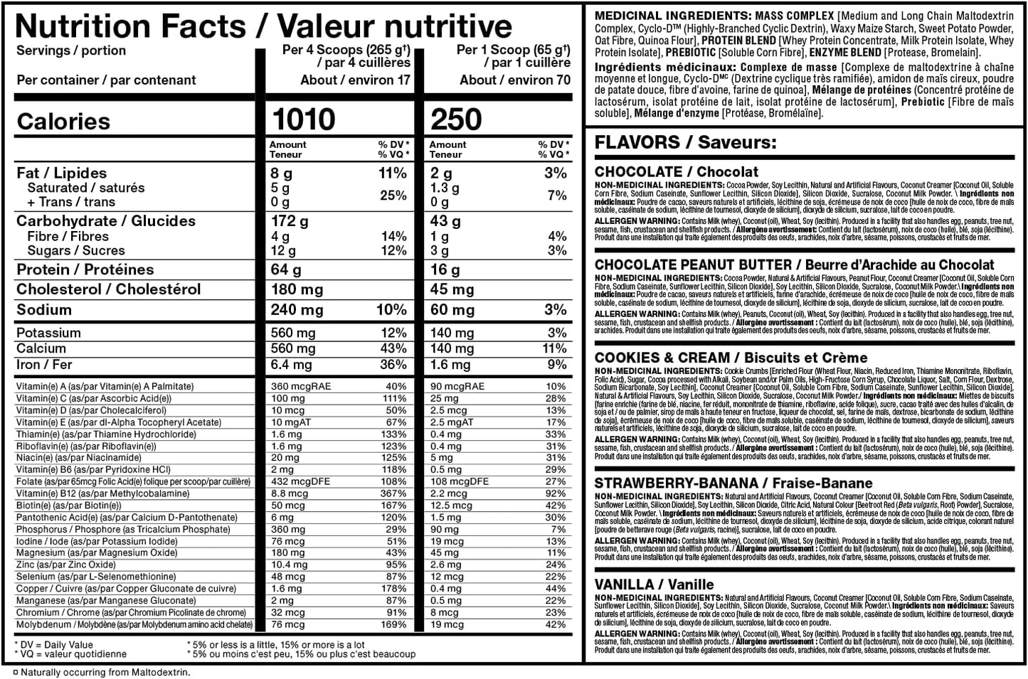 ALLMAX Nutrition - QUICKMASS - 增重剂和快速增重催化剂，巧克力花生酱，10磅