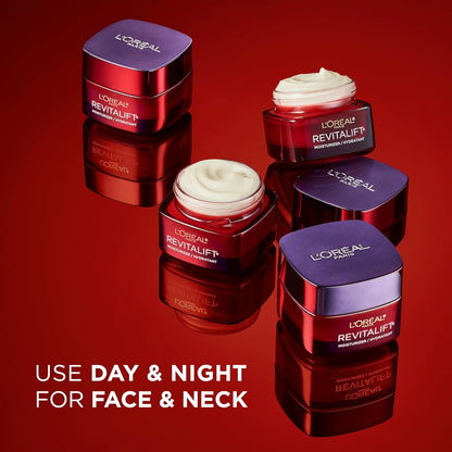 L'Oréal Paris Day Cream, Face Moisturizer with Pro-Retinol, Vitamin C & Hyaluronic Acid, Reduces Look of Wrinkles & Firms Skin, , Revitalift Triple Power LZR, 50ml