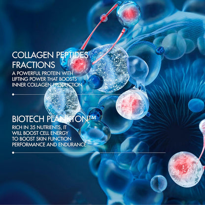 碧歐泉藍勝肽緊緻保濕抗老日霜，先進配方，蘊含勝肽和生命浮游生物保濕成分，50ml