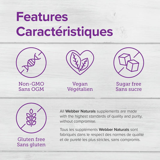 Webber Naturals UltraCran 超强蔓越莓胶囊，30,000 毫克，100 粒，有助于预防尿路感染，纯素