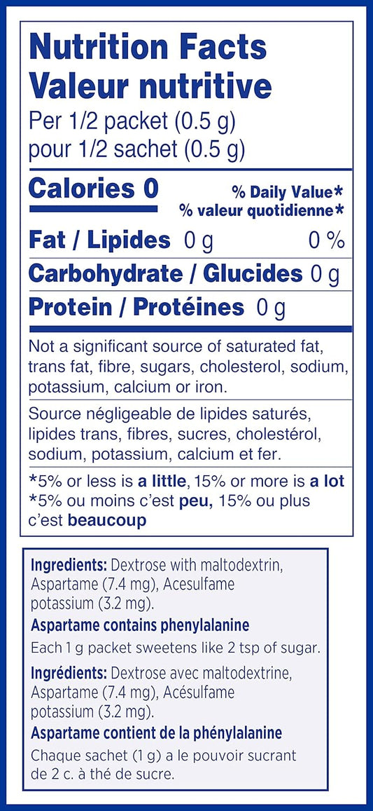 EQUAL 0 Calorie Sweetener, Sugar Substitute, Zero Calorie Sugar Free Sweetener Packets, Sugar Alternative, 2000 Count