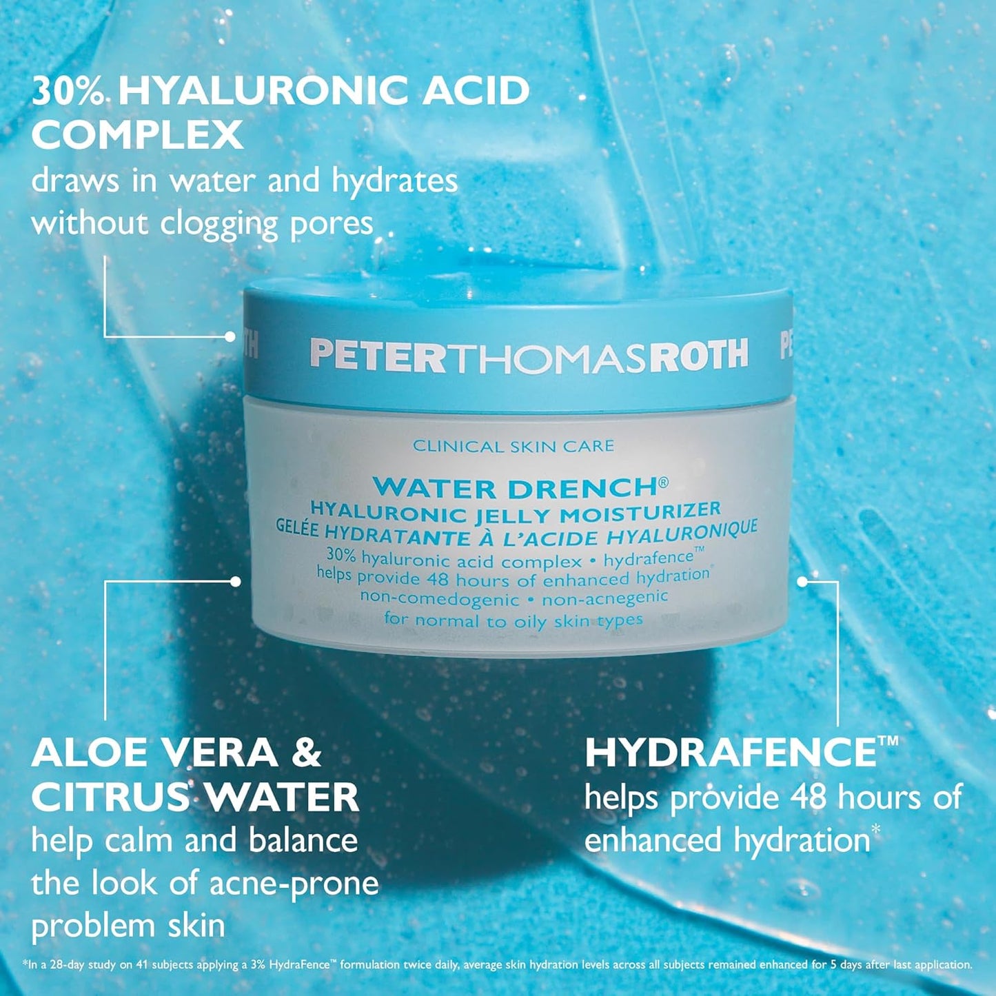 Peter Thomas Roth Water Drench Hyaluronic Jelly Moisturizer Moisturizer Women-1.7 oz