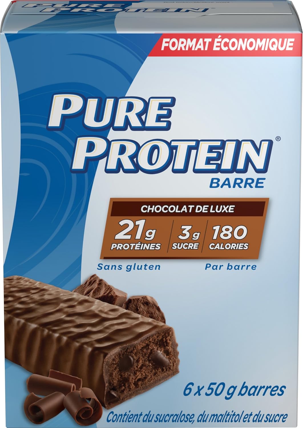 Pure Protein Bars - Nutritious, Gluten Free Whey Protein Bars (Chocolate Deluxe + Lemon Cake)