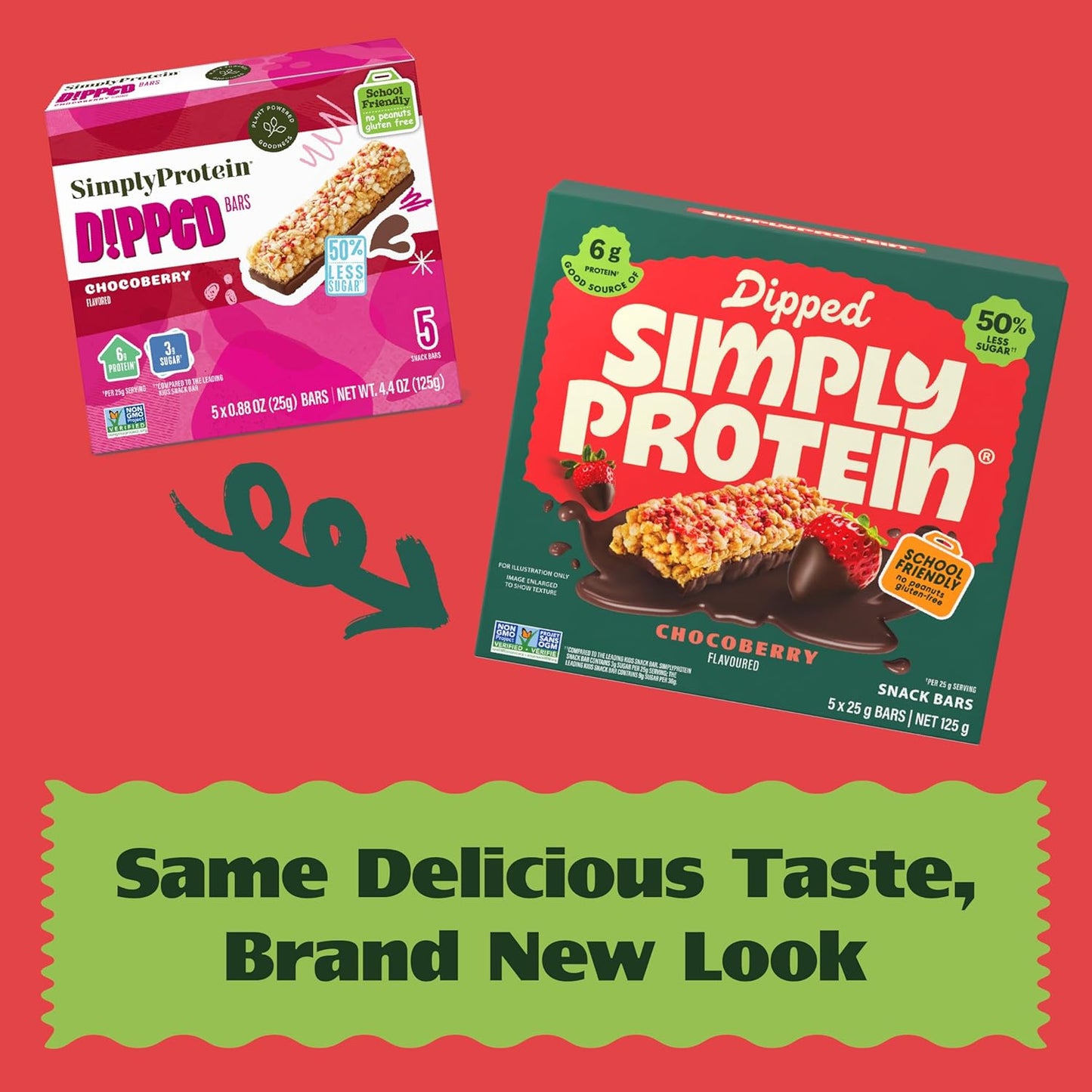 SimplyProtein Dipped Chocoberry 5ct