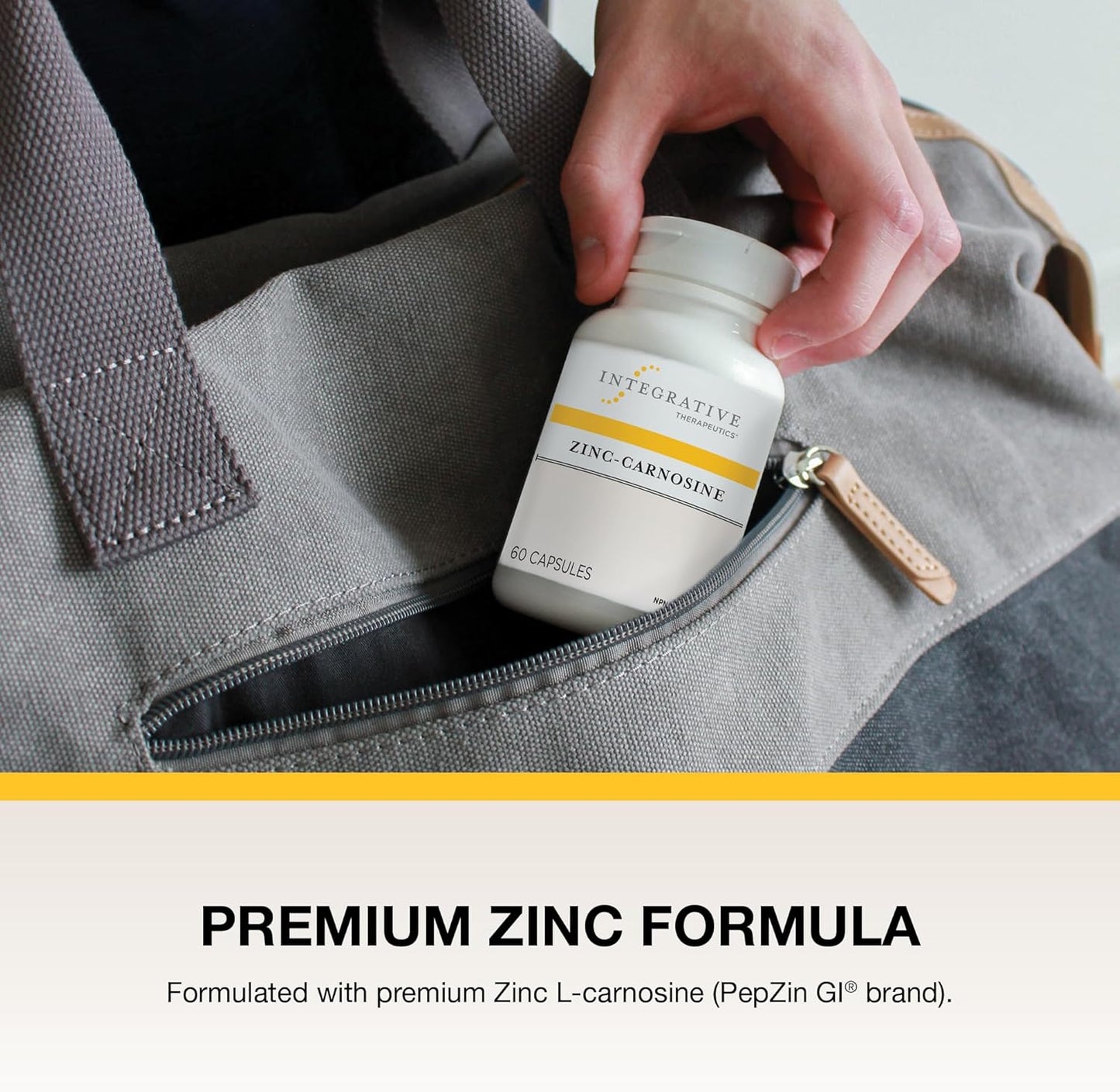 Integrative Therapeutics 鋅肌肽 – 優質鋅補充劑 – 75 毫克鋅肌肽 – 維持身體健康的因素 - PepZin GI – 60 粒膠囊