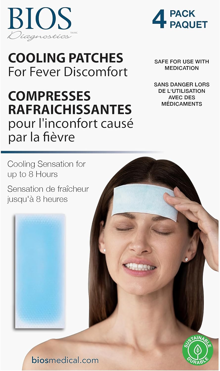 BIOS 診斷散熱貼片（緩解發燒不適）（4 片）