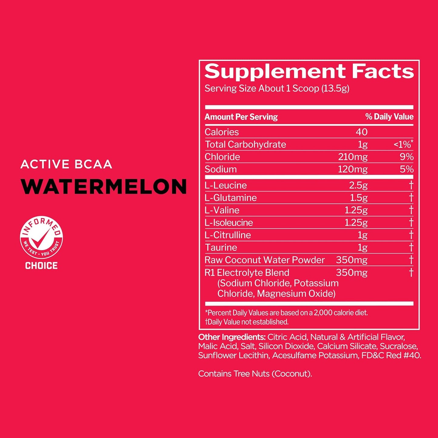 Rule 1 Active BCAA 30 serv Watermelon 405 g