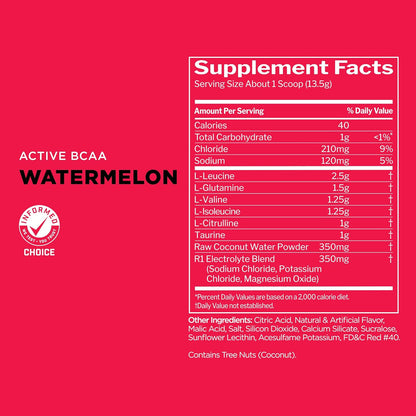 Rule 1 Active BCAA 30 serv Watermelon 405 g