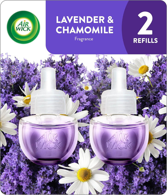 Airwick Plug In Scented Oil Refill, Lavender & Chamomile, Infused With Natural Essential Oils, (2x20 ml)