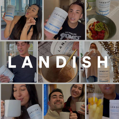 Landish 純加拿大海洋膠原蛋白肽粉 - 全身性益處和關節支持，適用於女性和男性 - 水解、無味、超純蛋白質補充劑 - 完全溶解，0 碳水化合物和糖 - 加拿大製造 - 2…