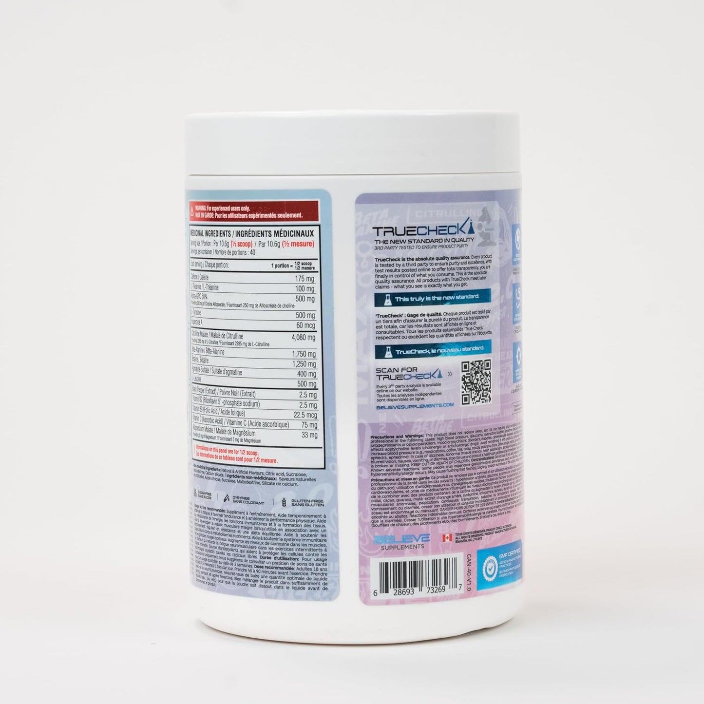 Believe Supplements - Pump Addict Max 锻炼前粉末 - 增强能量、注意力和耐力（425 克，粉红柠檬水）