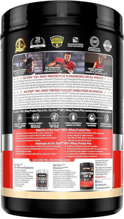 Six Star 乳清蛋白粉（香草味，2 磅）| 鍛煉前爆炸（水果賓治味，30 份）