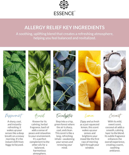 Essence 鼻腔擴散器 | 精油環 | 矽膠鼻吸入器（緩解過敏） - 3 件裝（僅環）