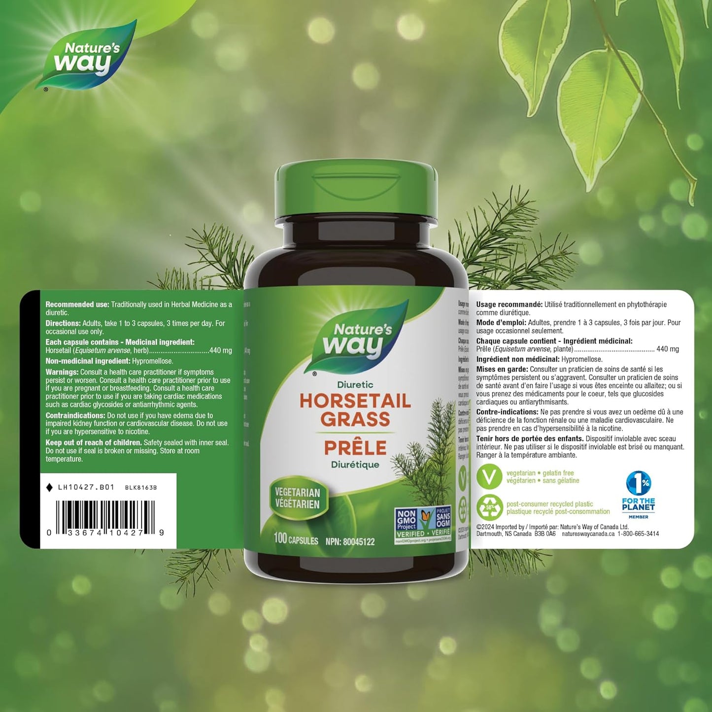 Nature's Way 馬尾草利尿素食膠囊，100 粒