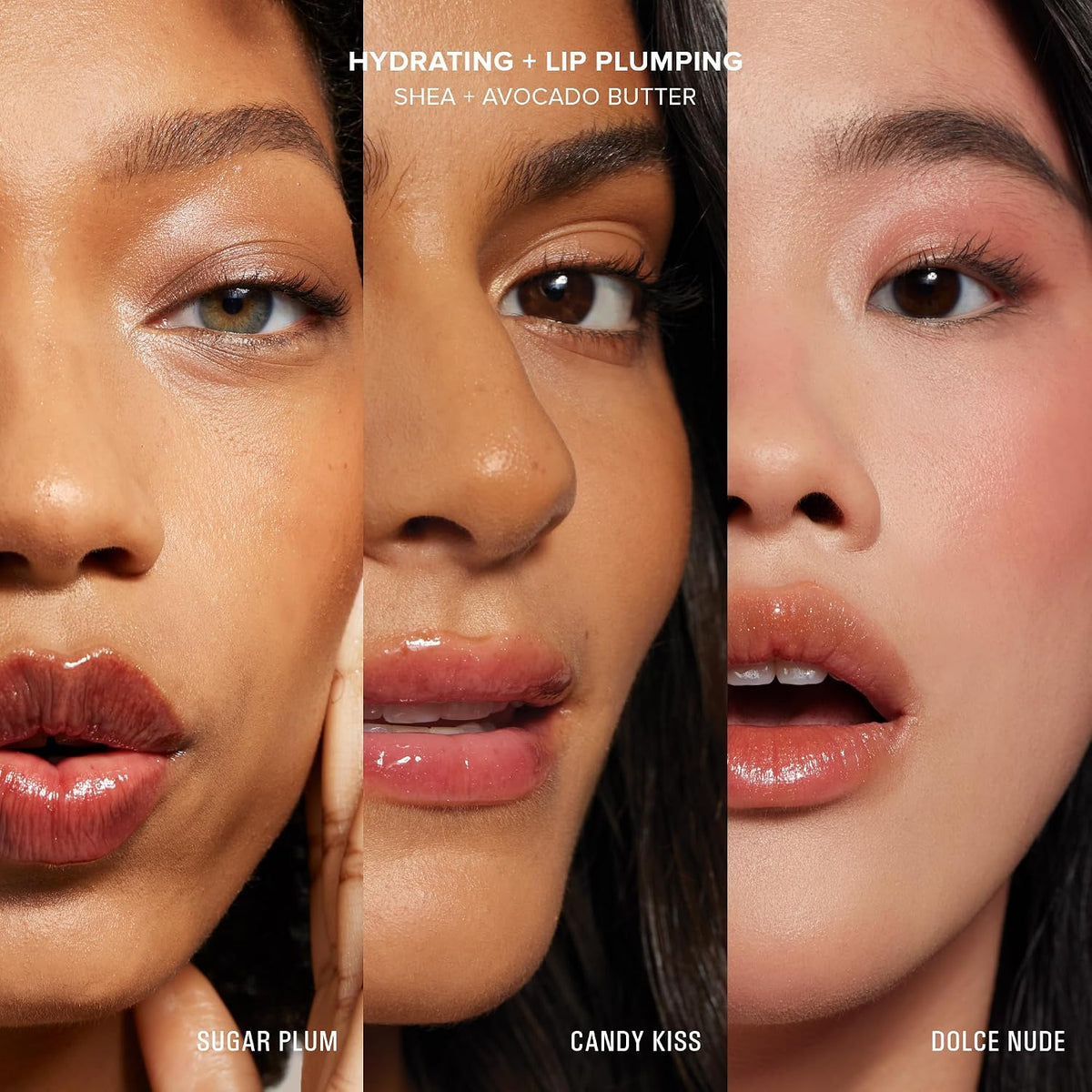 Nudestix 多肽保濕有色潤唇膏套裝 - 3 支裝，含牛油果、乳木果油和多肽