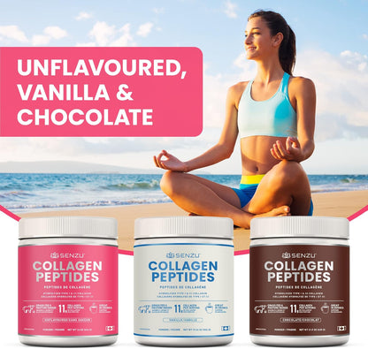 優質即溶膠原蛋白肽蛋白粉，有益於頭髮、皮膚、指甲和關節健康 - 水解，吸收更佳 | 加拿大製造，草飼、生酮、猶太潔食和清真認證 - 非基因改造、無麩質（454克/…