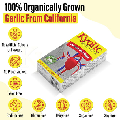 Kyolic - Kyolic Aged Garlic Extract 600mg, 30 Veg Caplets - Kyolic Cardiovascular Health, Cardio Heart Health, Immune System Support and Inflammation Supplements - Odorless Garlic Supplements