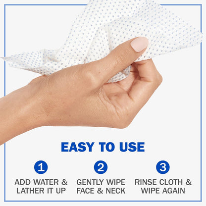 Olay Cleansing Wipes, Daily Facials, 5 in 1 Power of a Makeup Remover, Scrub, Toner, Mask and Cleanser - Fragrance-Free, Textured No-Soap Cloth, Gentle Skin Care, Vitamin Complex-Infused Formula, 66 Count
