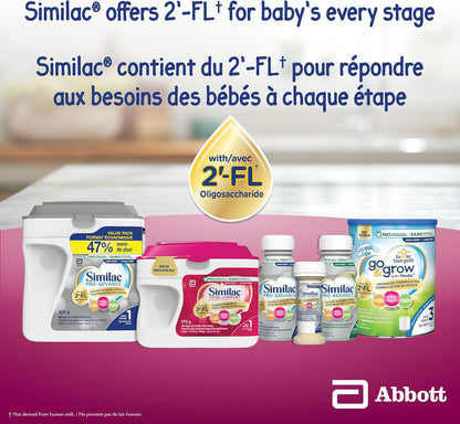 Similac Total Comfort 嬰兒配方奶粉，親膚易消化，採用母乳啟發創新配方，2 英尺液體盎司（0+ 個月），奶粉，837 克