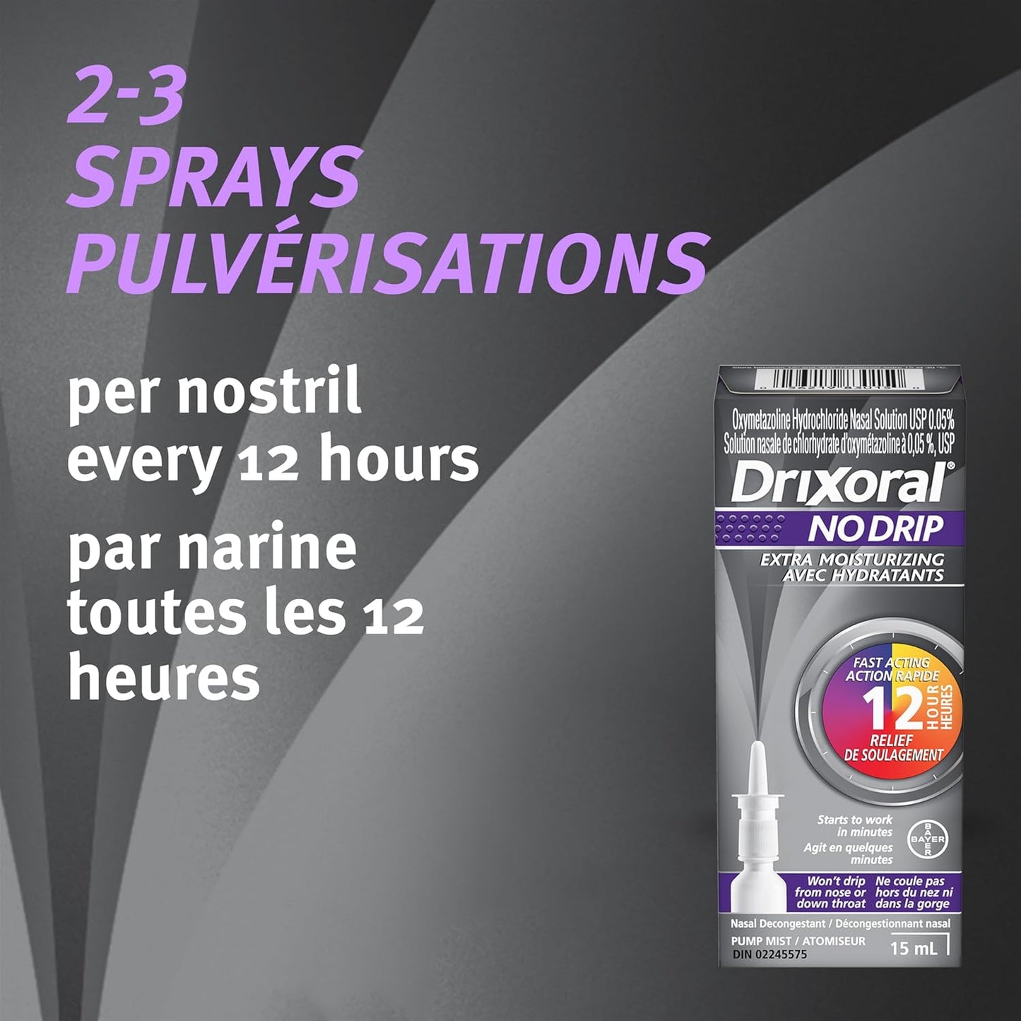 Drixoral 无滴漏额外保湿喷雾，舒缓和滋润干燥和受刺激的鼻腔，15ml