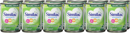 Similac Advance Step 2 Non-GMO Baby Formula, Concentrated Liquid, 12 x 385 mL, 6-24 Months