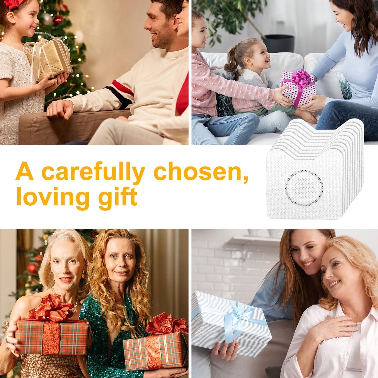 BOXOB 30片装蓖麻油贴片，自粘式护垫，防漏蓖麻油贴片，适用于肚脐关节、肩颈足部，是居家旅行的完美礼物