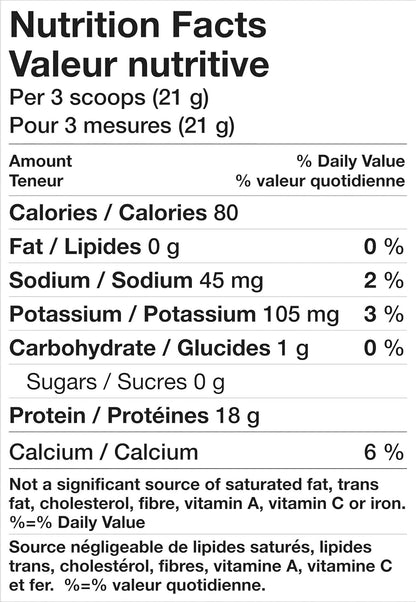 Boost JUST Protein 无味速溶乳清分离蛋白粉，227 克（1 包）- 包装可能有所不同