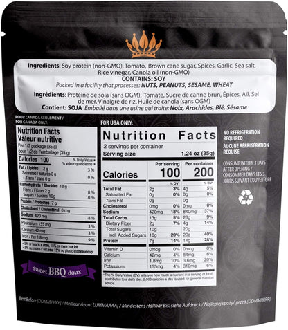 Noble Jerky – Vegan Jerky Snacks, 14g Plant Protein, Non-GMO, High-Protein, 70g Bags, 5-Pack Variety (Teriyaki, Chipotle, Original, 2 BBQ)