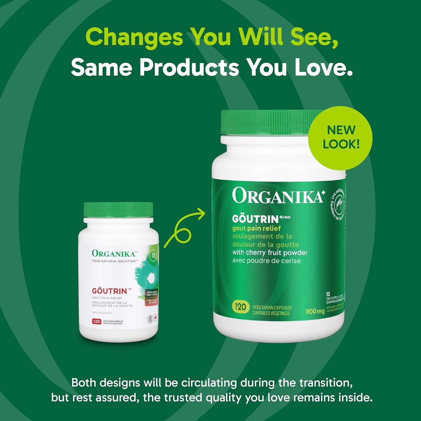 Organika Goutrin-痛风缓解配方，降低尿酸，利尿，120粒素食胶囊