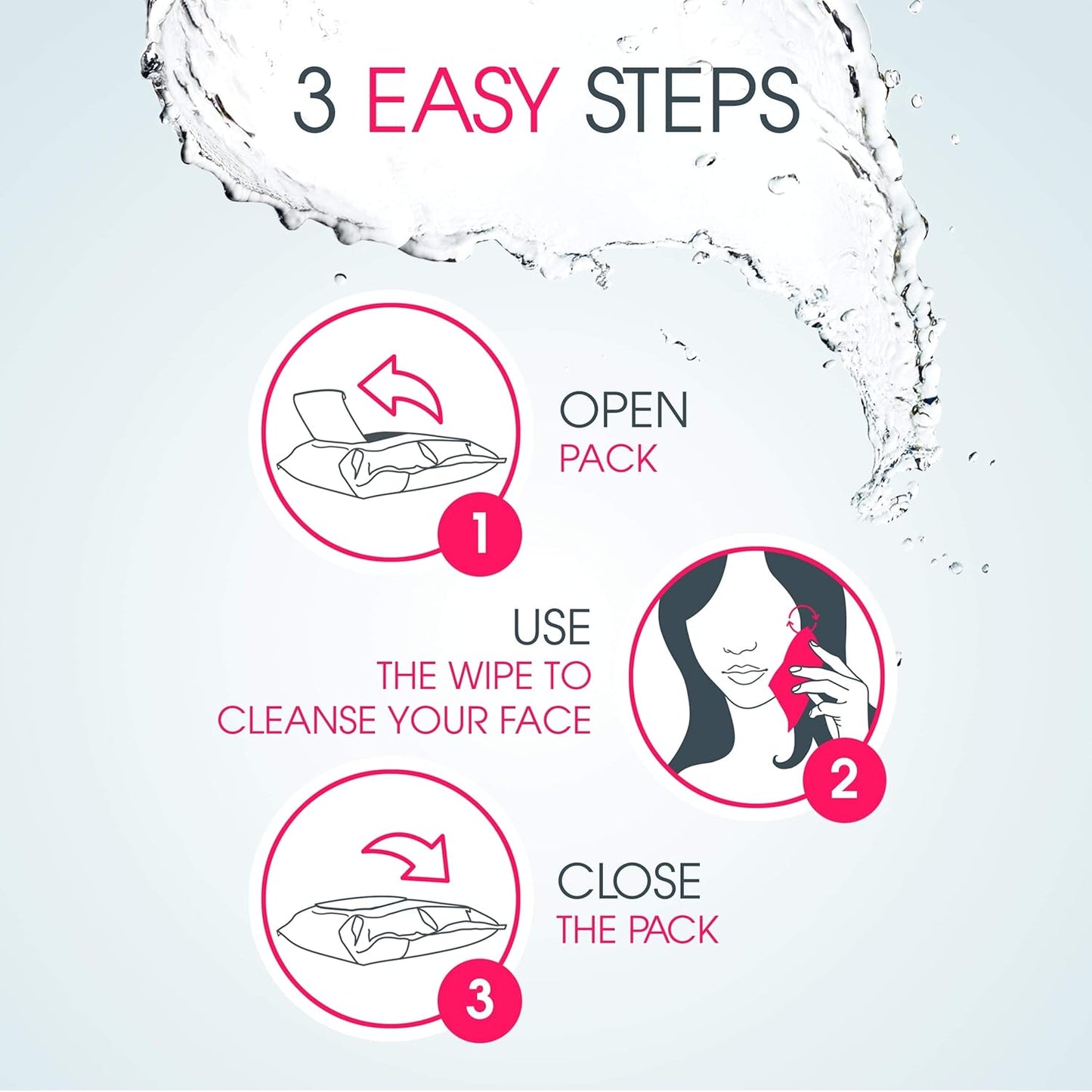 Bioderma Sensibio H2O Duo - Biodegradables Wipes - Cleansing and Make-Up Removing - Skin Soothing - for Sensitive Skin - 2x25 Wipes, 50 Count