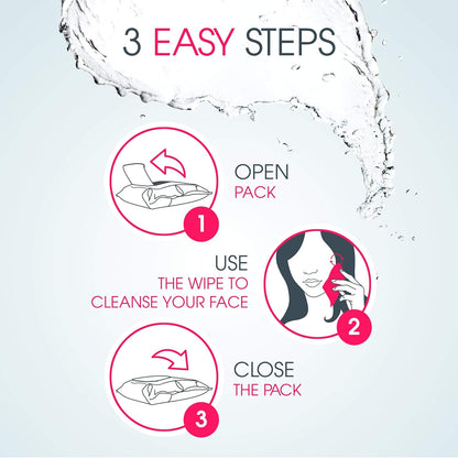 Bioderma Sensibio H2O Duo - Biodegradables Wipes - Cleansing and Make-Up Removing - Skin Soothing - for Sensitive Skin - 2x25 Wipes, 50 Count