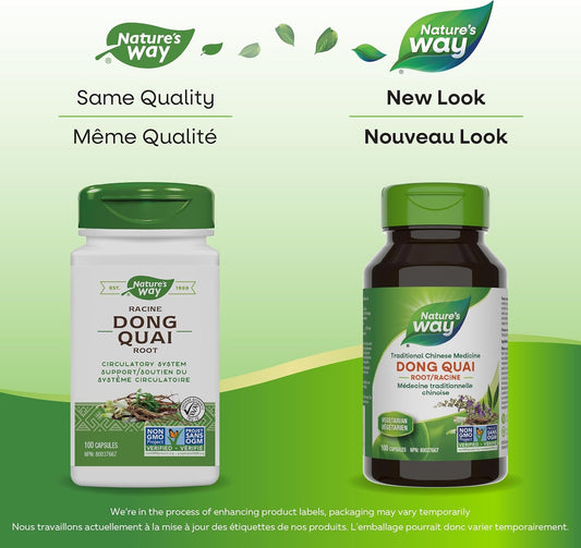 Nature's Way Dong Quai Root Health Supplement 100 Count