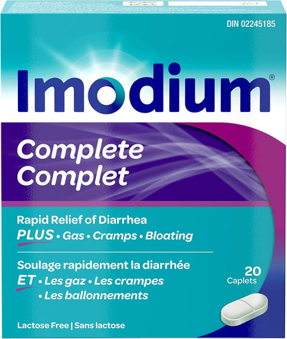 Imodium Advanced Rapid Relief 止瀉藥片，20 粒（1 包）- 包裝可能有所不同