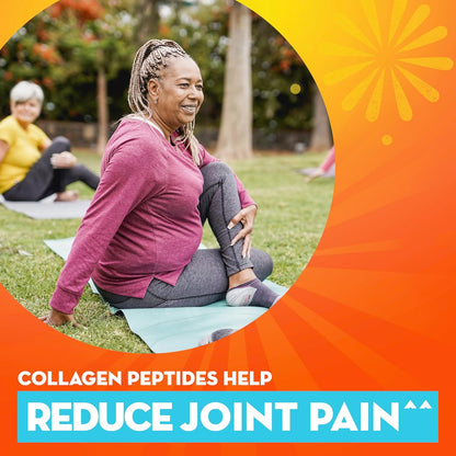 Metamucil Daily Fibre + Collagen Peptides, Psyllium Husk Powder, Plant Based Sugar-Free with Stevia, Orange Flavoured, 60 Servings (564 g)