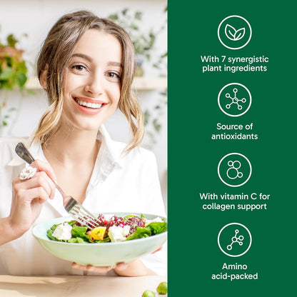 Organika Plant Based Collagen Booster- Helps Support the Production and Protection of Collagen- 150g