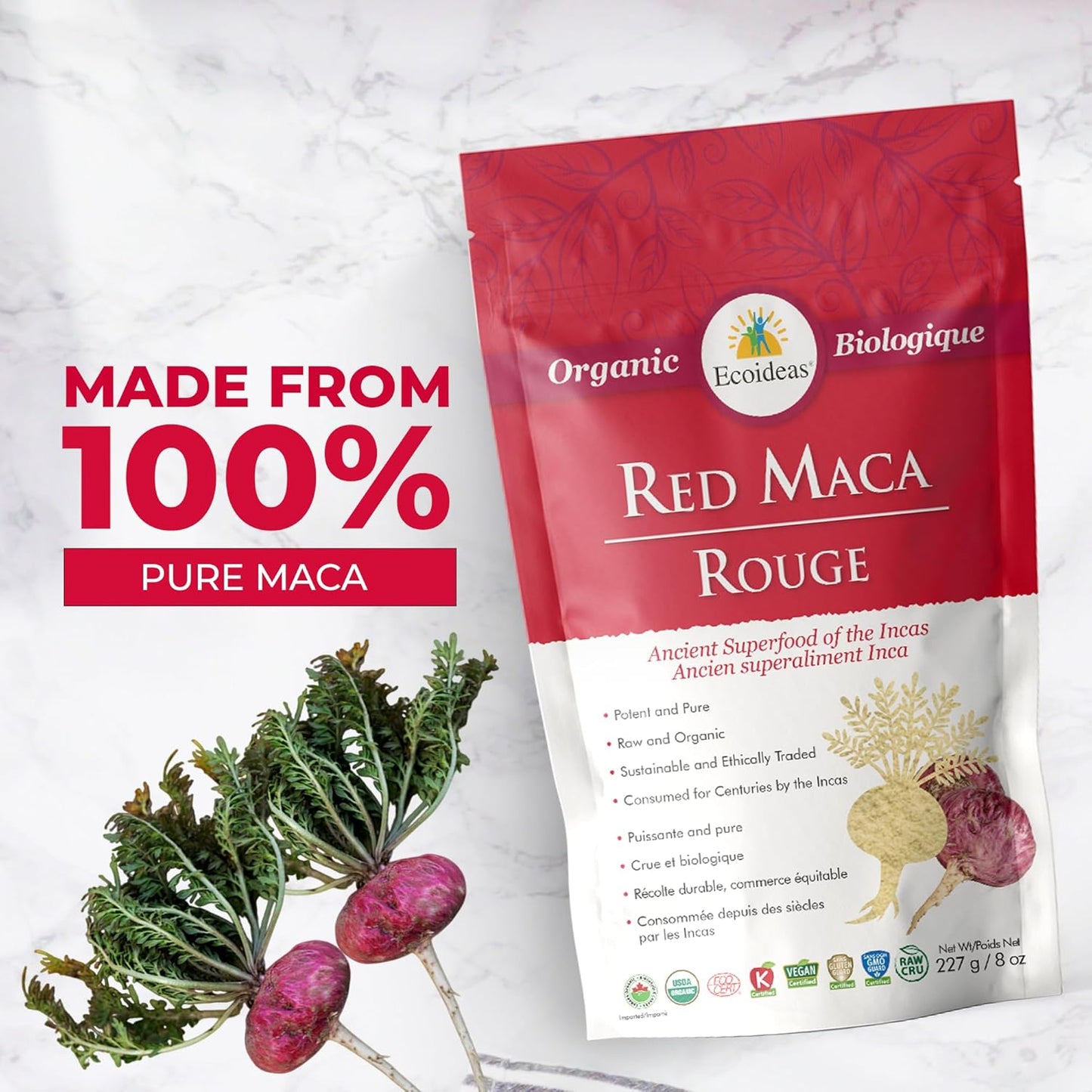 Ecoideas 有机红玛卡，227克