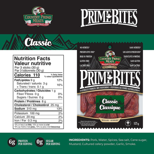 Country Prime Meats Prime Bites 经典意式辣香肠粒 125g（16 包装）
