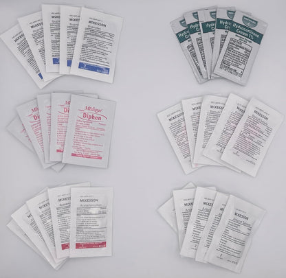 Dr Dan 紧凑型旅行药物套装，便携式医生设计的 OTC 药品收纳盒，可缓解头痛、发烧和胃部不适，适合旅行、徒步旅行和户外活动