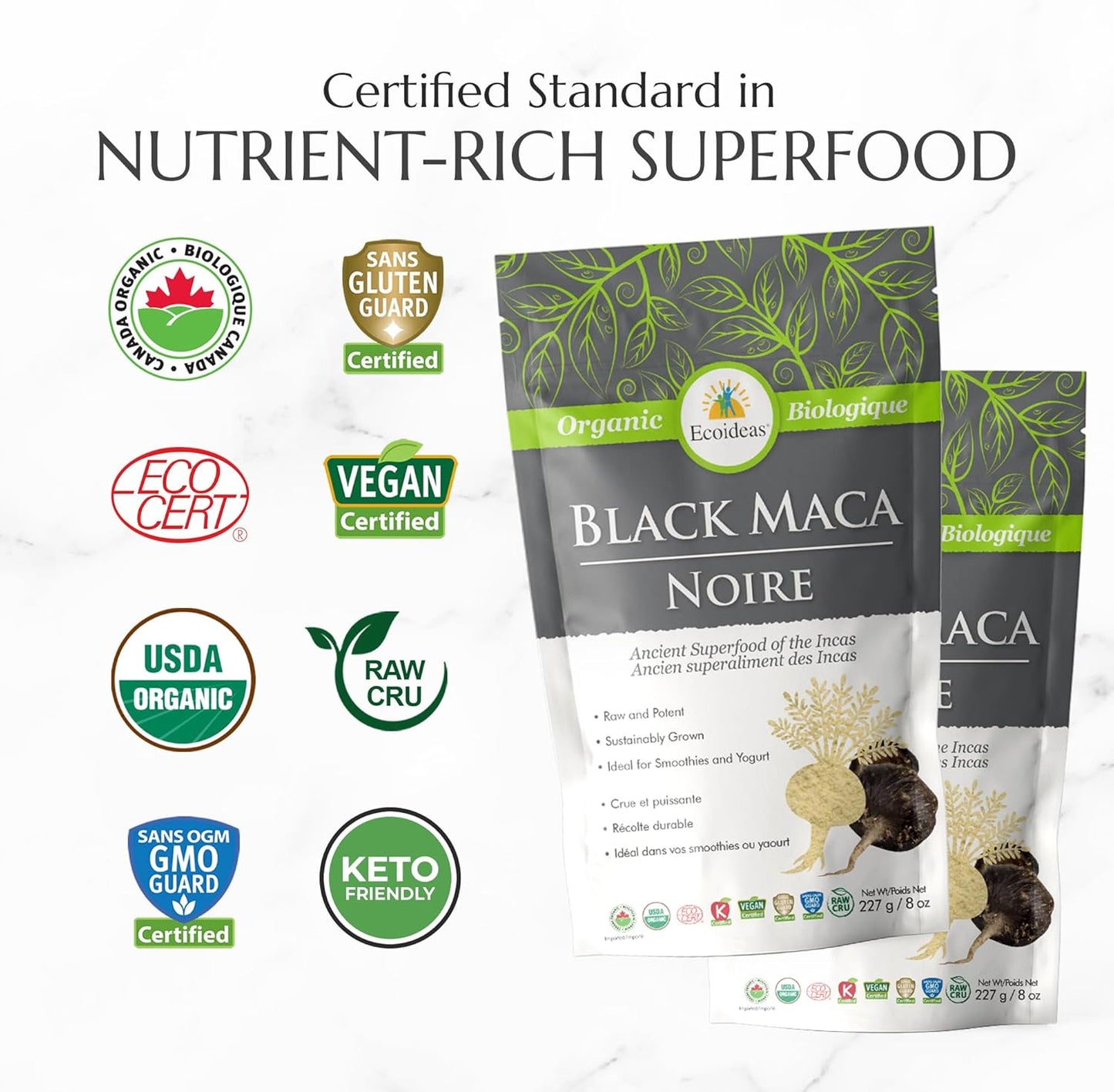 Ecoideas 有機黑瑪卡，227克