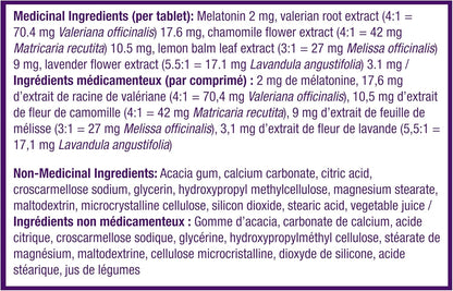 Vicks ZzzQuil PURE Zzzs 夜間緩釋褪黑素助眠片，成人適用，每片含 2 毫克，21 片