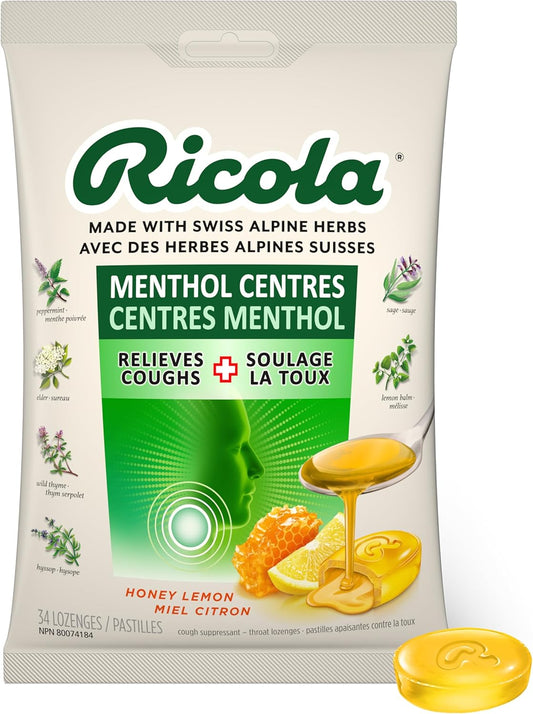 Ricola Menthol Centres Cough Drops