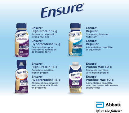 Ensure Plus Calories，营养补充奶昔，帮助健康增重或维持体重，香草味，6 x 235 毫升瓶装