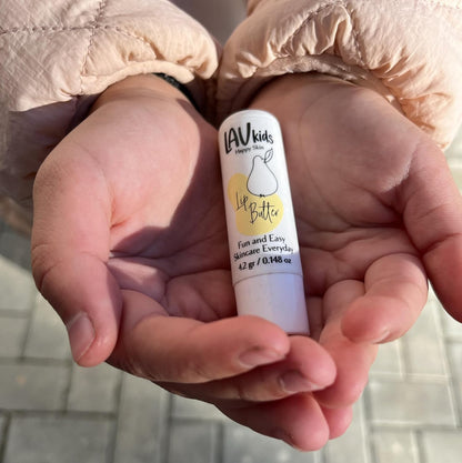Lav Kids Nourishing Lip Butter gently scented Natural Child Balm Ultra-moisturising Lip Butter for sensitive skin Paediatrician Tested & Approved Kids Intensive Lip treatment for Sensitive Skin 4.2g