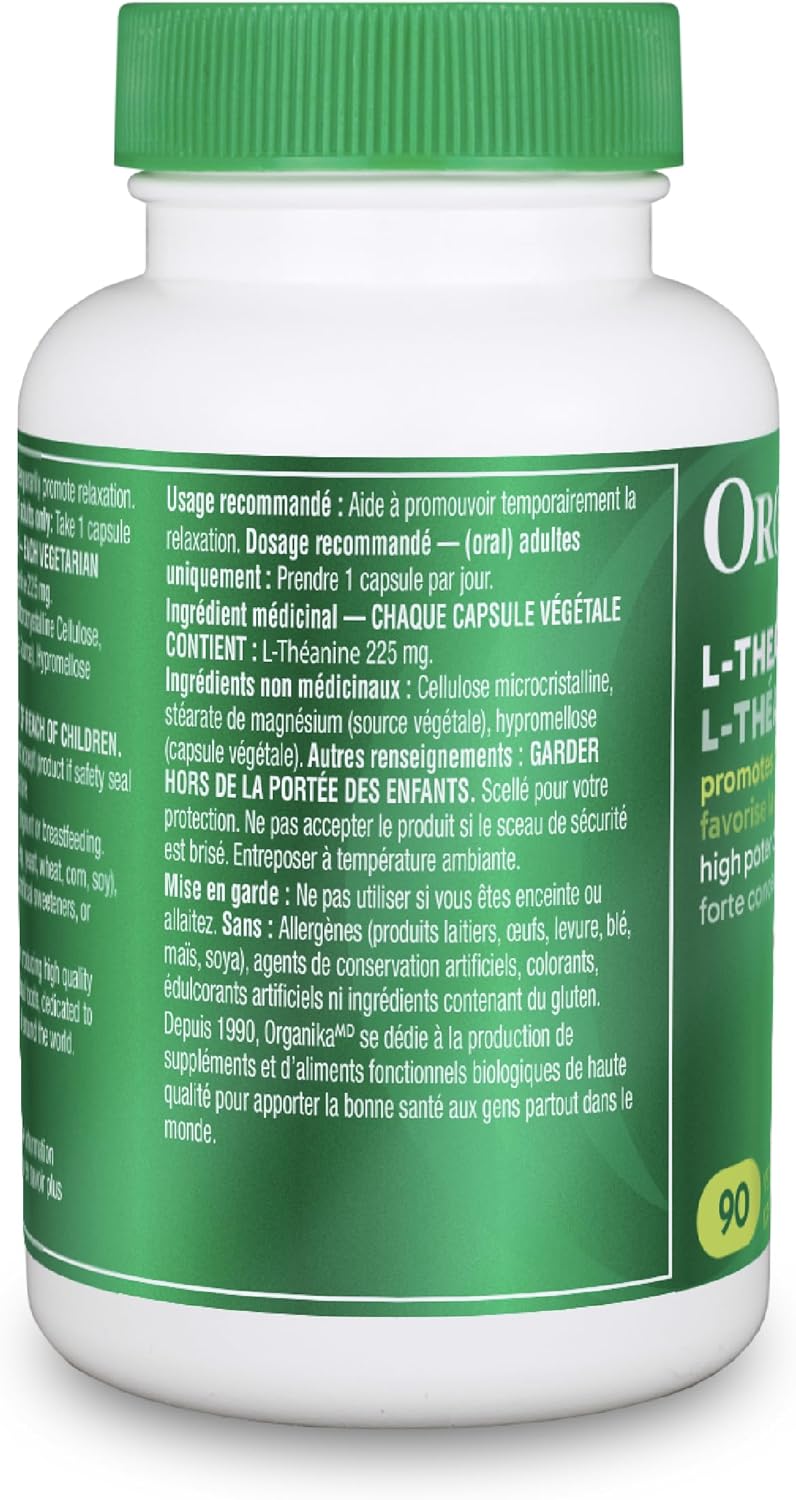 Organika L-茶氨酸 90 粒素食膠囊