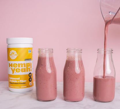 Manitoba Harvest Hemp Yeah! Org 蛋白质混合物 - 巧克力 454 克 & Hemp Yeah 均衡蛋白质 + 纤维粉，无糖，454 克，每份含 15 克蛋白质、8 克纤维和 2 克 Omega 3&6