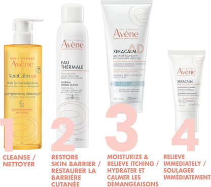 Eau Thermale Avène XeraCalm A.D Replenishing Milky Gel for Very Dry & Eczema-Prone Skin, Dermatologist Tested & Suitable for Sensitive Skin, 200 ml