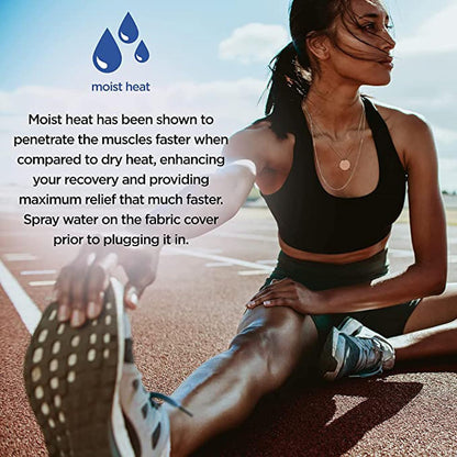 Conair Comfort (HP21C) 20.5 英寸 x 11.5 英寸记忆海绵加热垫，黑色