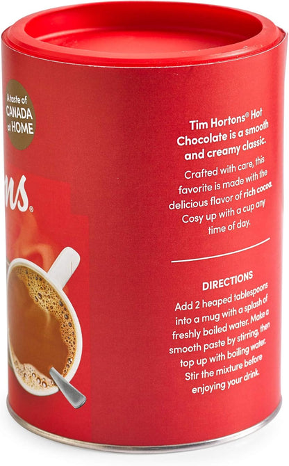 Tim Hortons 中度烘焙速溶咖啡，100% 哥伦比亚，300 克罐装 & 热巧克力饮料混合装，原味，500 克罐装