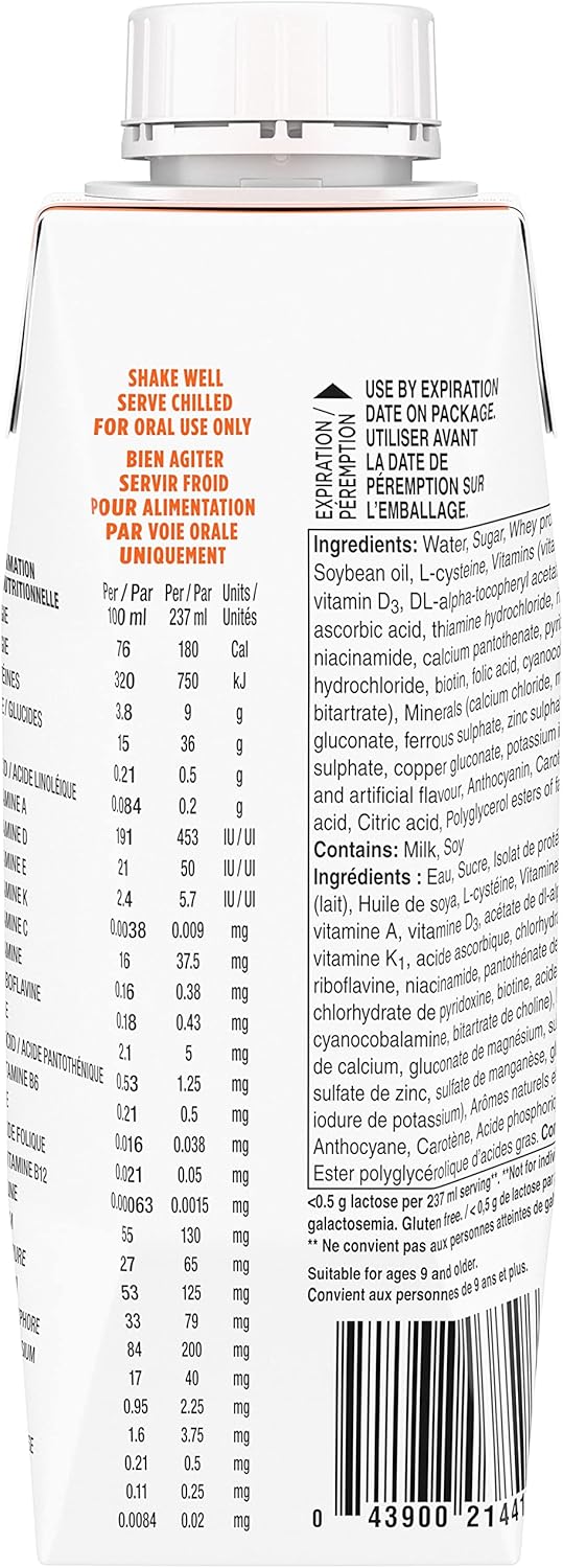 Boost 水果味饮料桃子味，237 毫升，24 支 & 水果味饮料野莓味，237 毫升，24 支